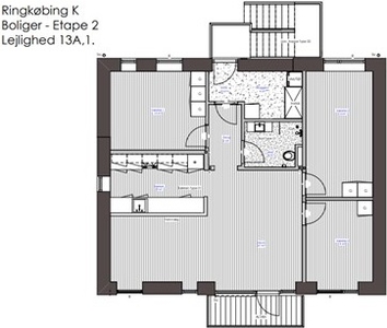 4 værelses lejlighed på 115 m2