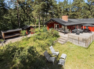 Hyggeligt sommerhus i Sømarken tæt på sandstrand, naturen og røgeri.