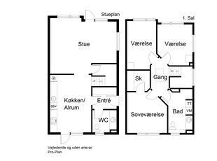 4 værelses hus på 130 m